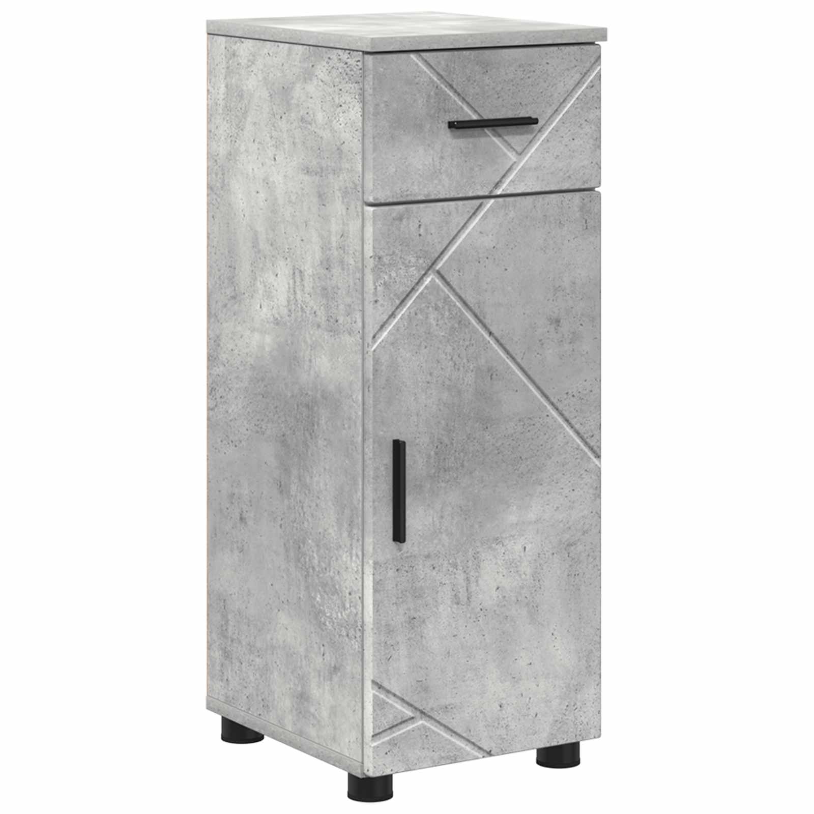Maison Exclusive - Badezimmerschrank Betongrau 30 X 35 X 80 Cm