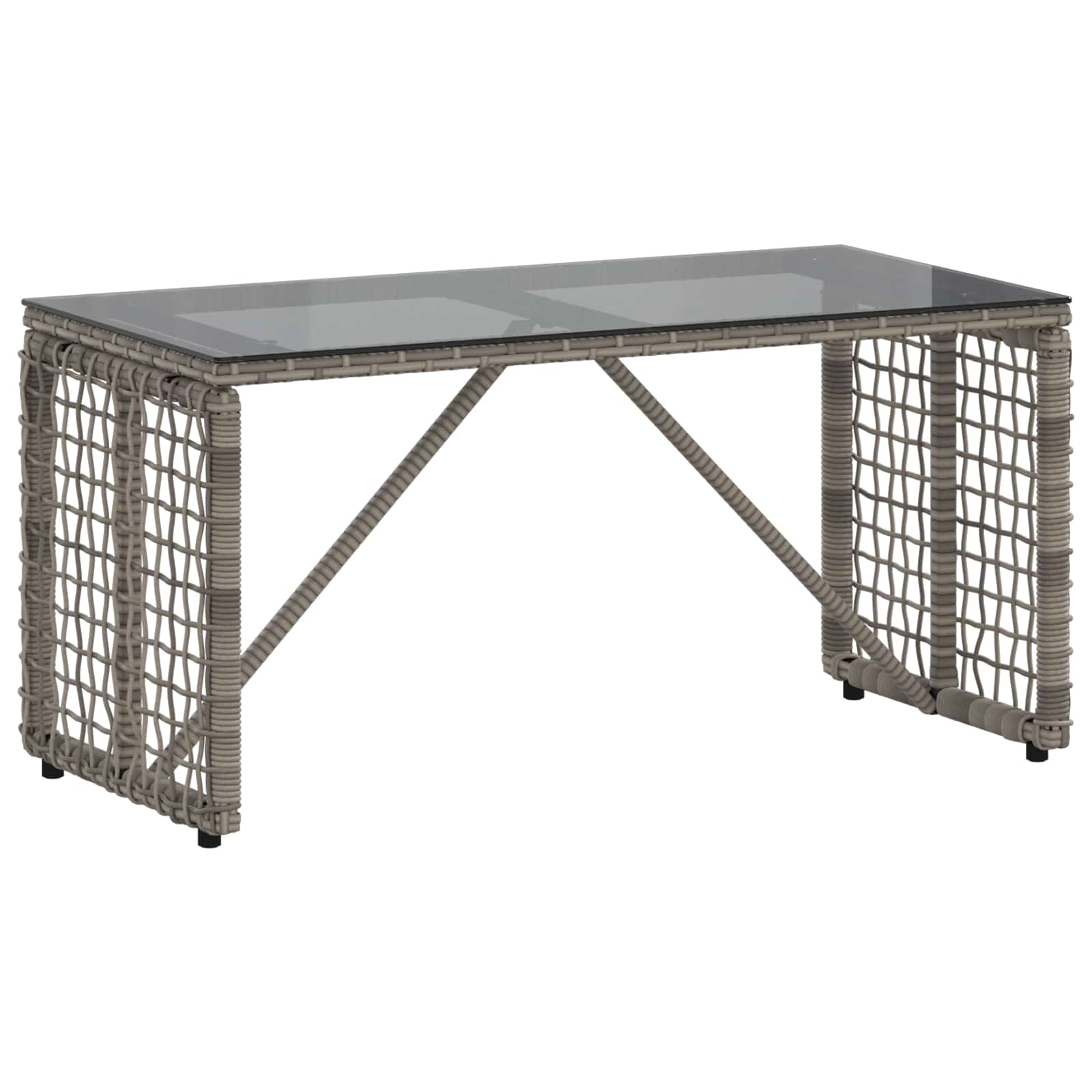 Maison Exclusive - Tisch Für Outdoor Grau Und Schwarz 80 X 40 X 4