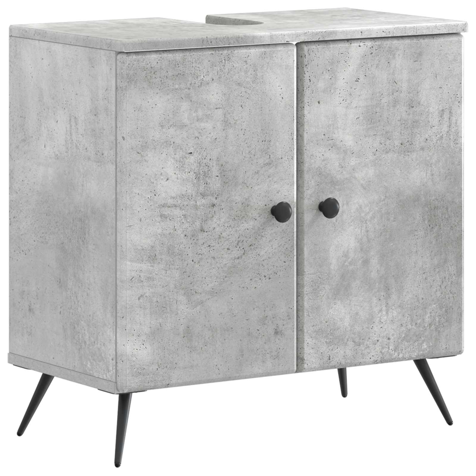 Maison Exclusive - Waschbeckenschrank Breda Betongrau 59,5 X 31,5