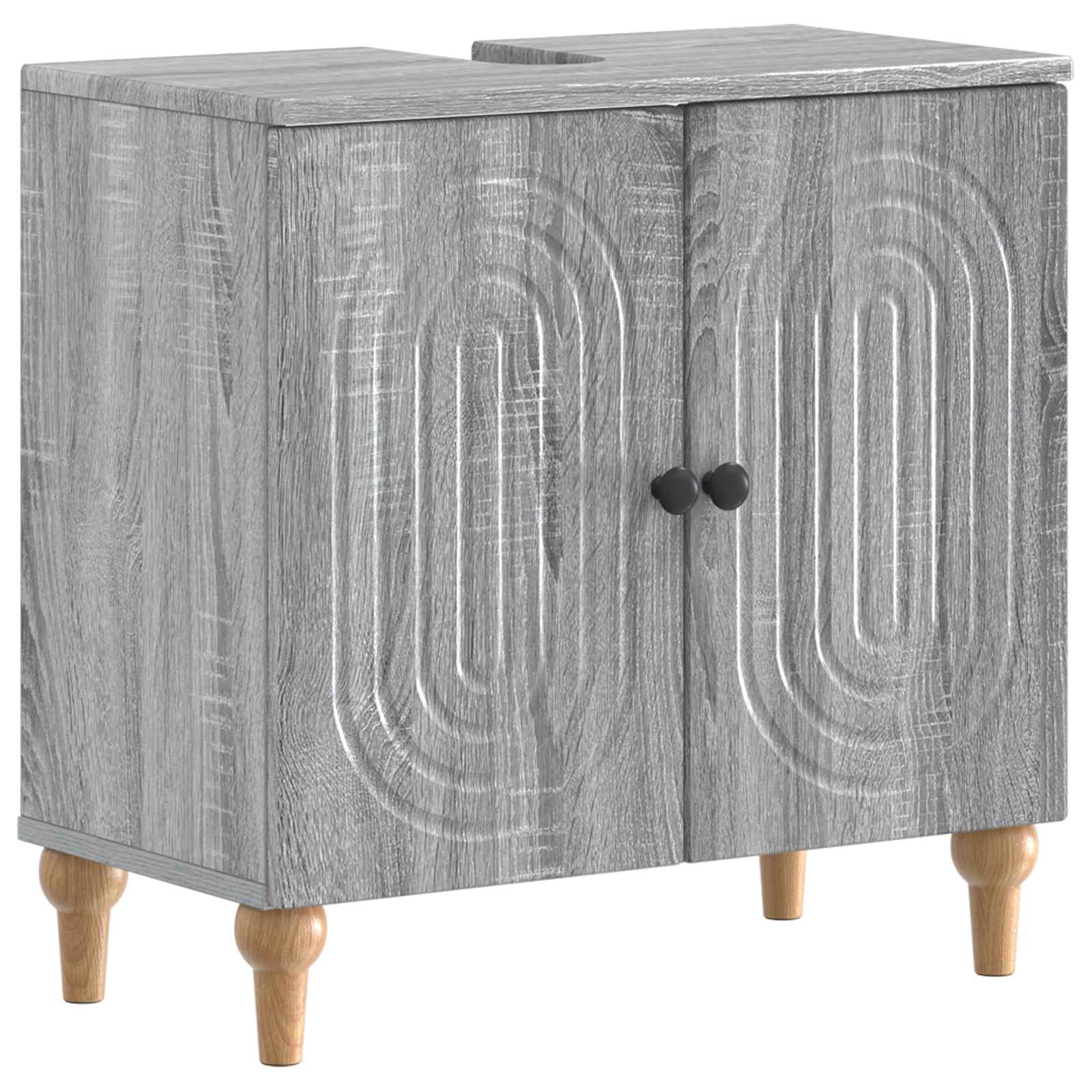 Maison Exclusive - Waschbeckenschrank Alkmaar Sonoma-grau 59,5 X