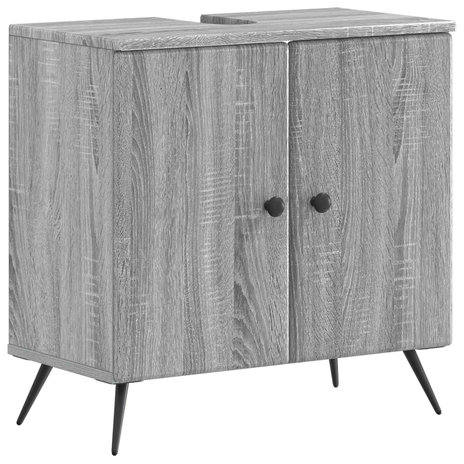 Maison Exclusive - Waschbeckenschrank Breda Sonoma-grau 59,5 X 31