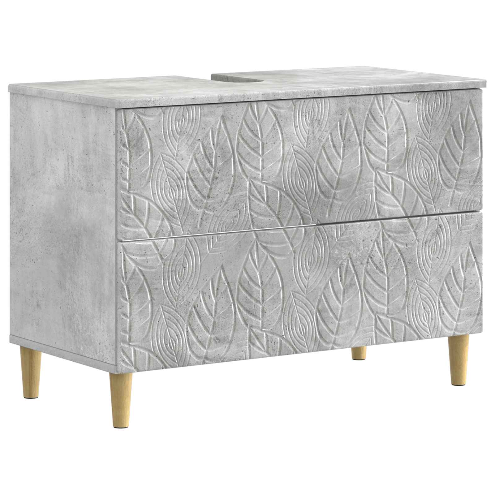 Maison Exclusive - Waschbeckenschrank Delft Betongrau 82 X 41 X 5