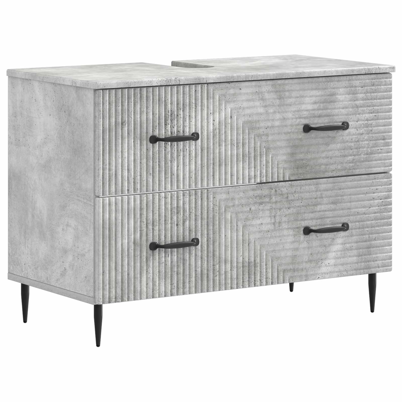 Maison Exclusive - Waschbeckenschrank Haarlem Betongrau 82 X 41 X
