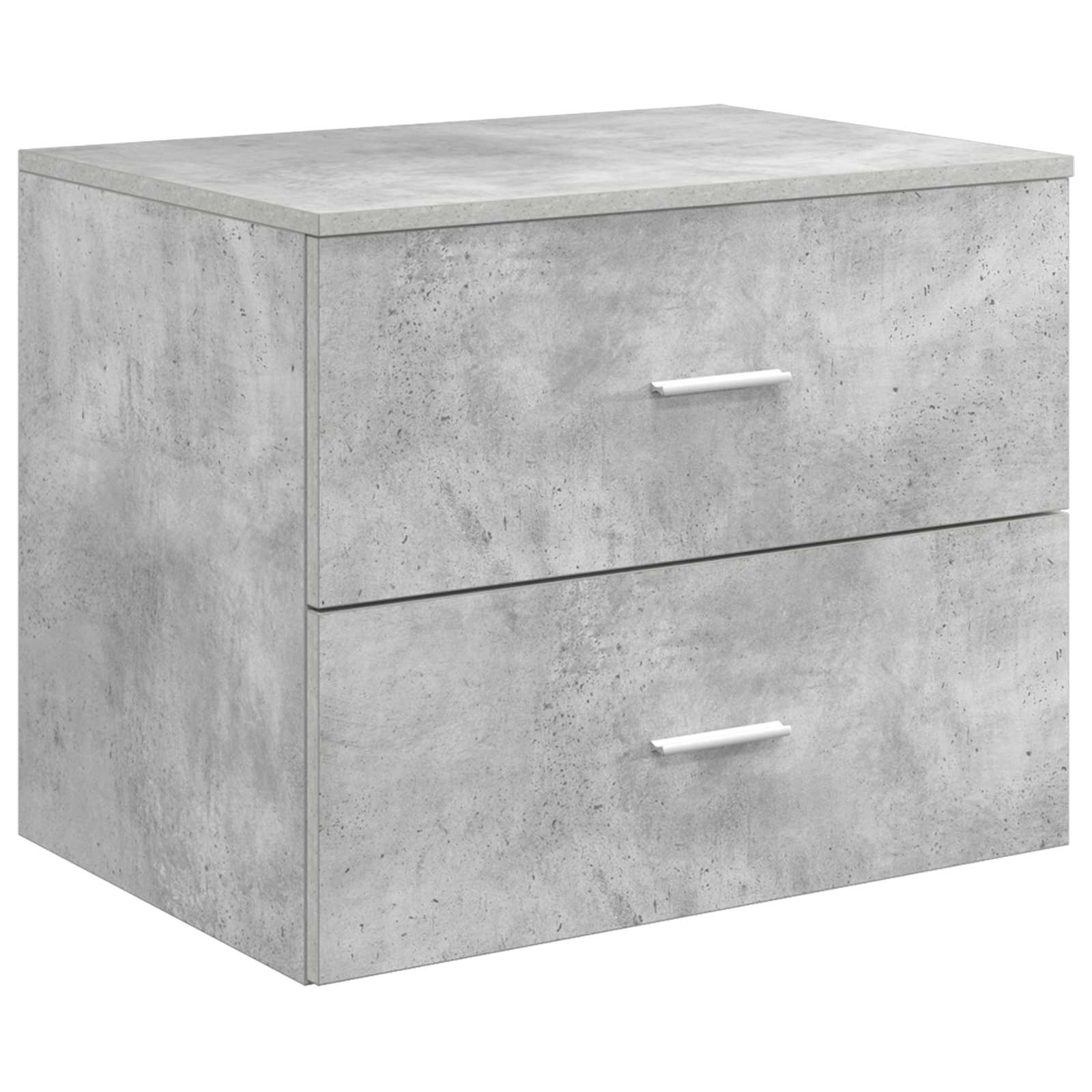 Maison Exclusive - Wandaufbewahrung Badezimmer Betongrau 62,5 X 4