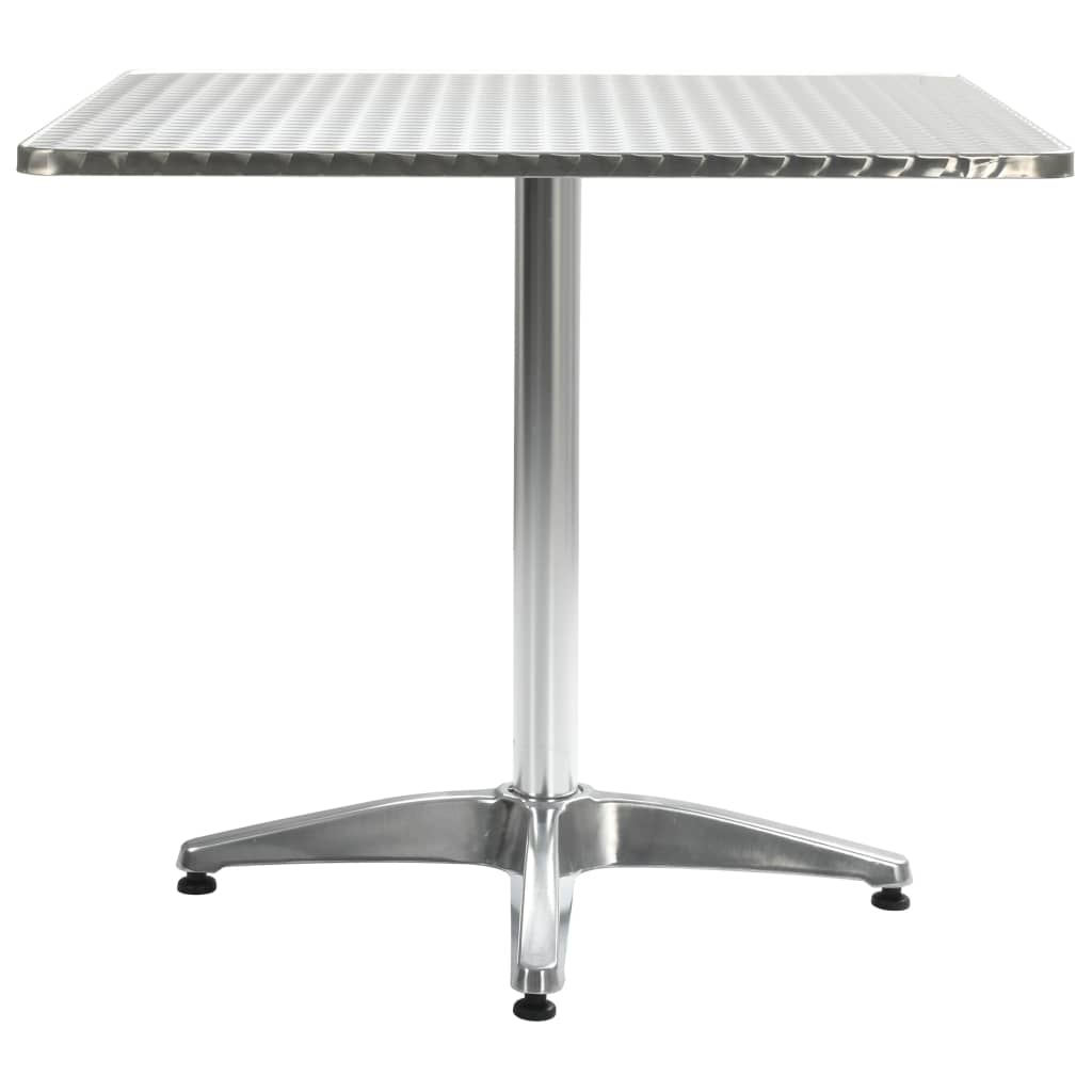 Maison Exclusive - Gartentisch Silbern 80x80x70 Cm Aluminium