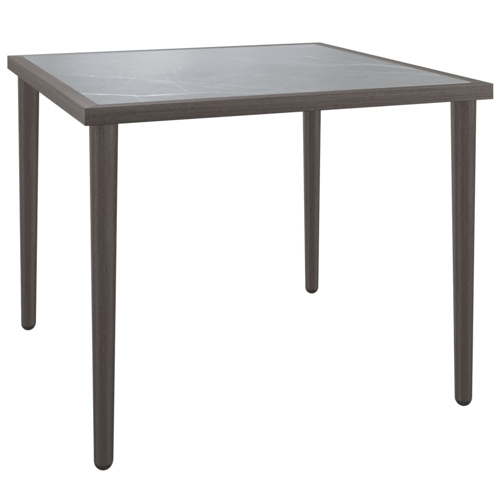 Maison Exclusive - Gartentisch Grau 48x48x37 Cm Stahl