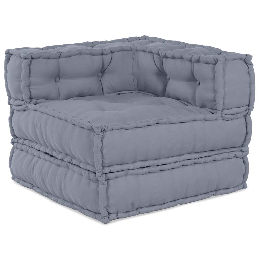 Maison Exclusive - Modulare Sofagarnitur Stoff Grau 70 X 70 X 56
