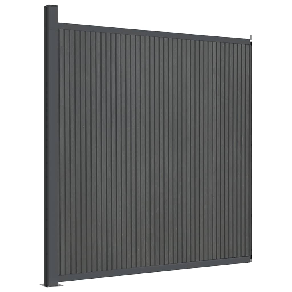 Maison Exclusive - Zaunelement Grau 173x186 Cm Wpc