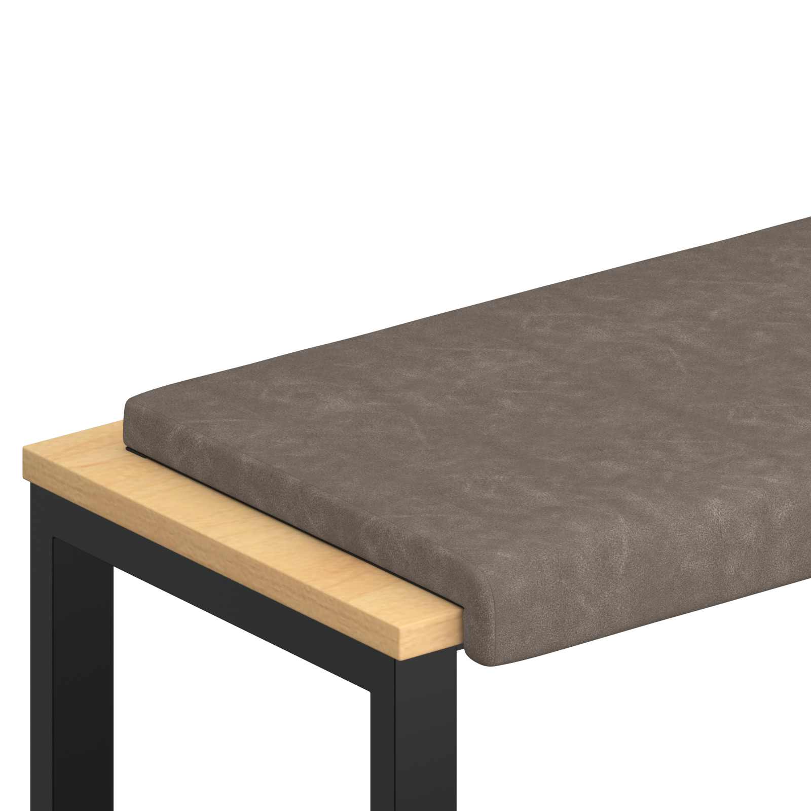 Maison Exclusive - Bankkissen Kunstleder Grau Tiefe 35 Cm