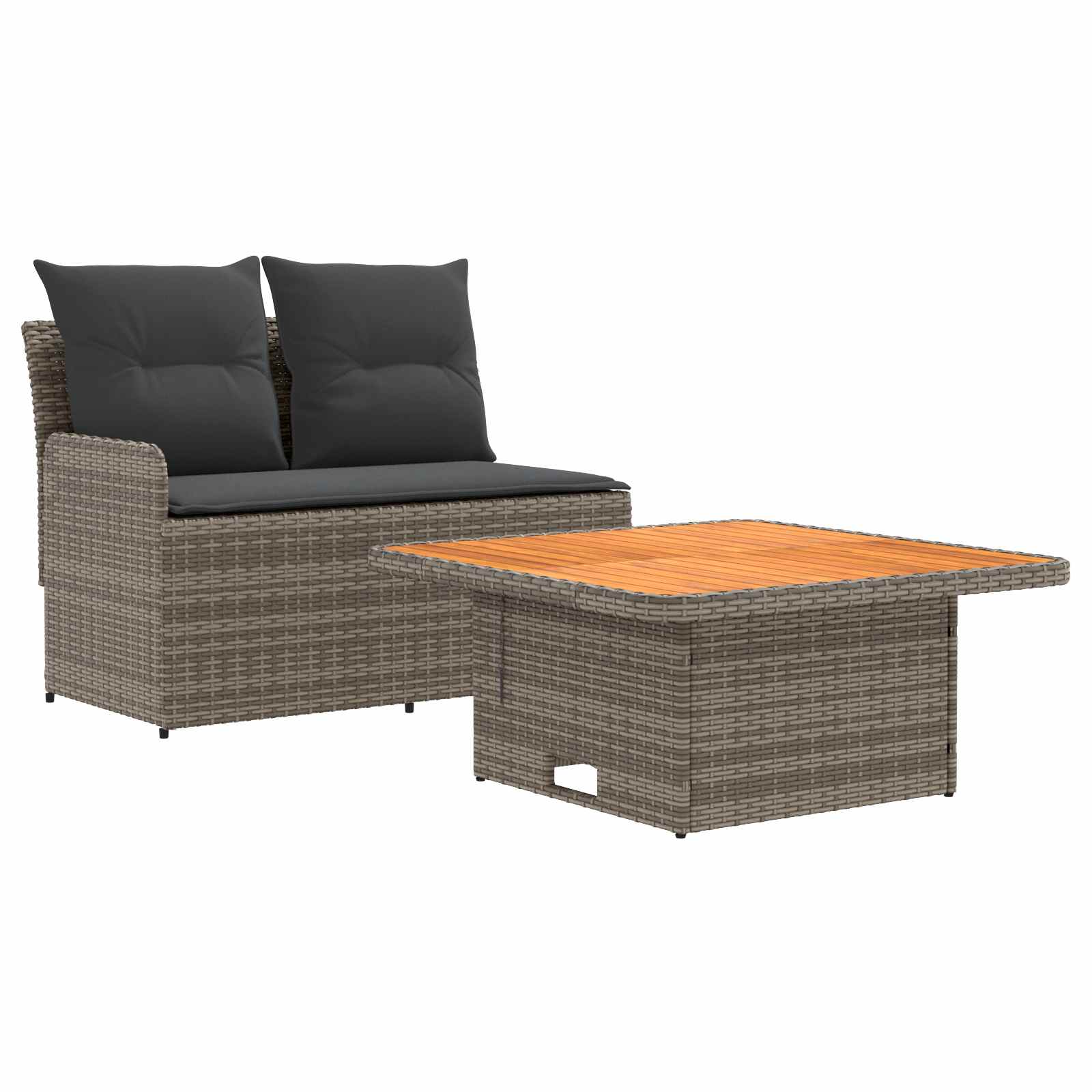 Maison Exclusive - Garten Armlehnen Sofa Mit Klapptisch 2 Stück P
