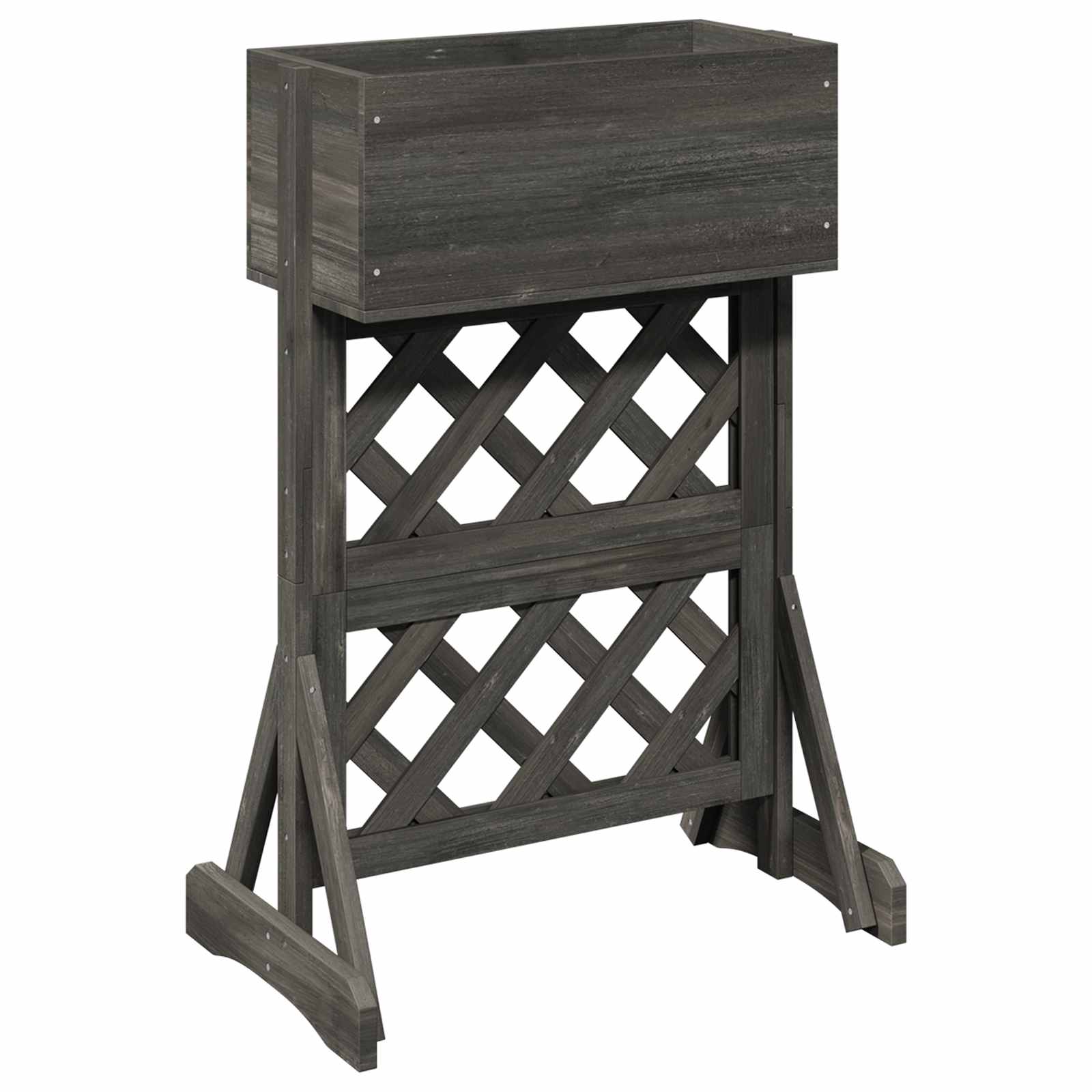 Maison Exclusive - Vertikales Gartengitter Grau 48 X 30 X 70,5 Cm