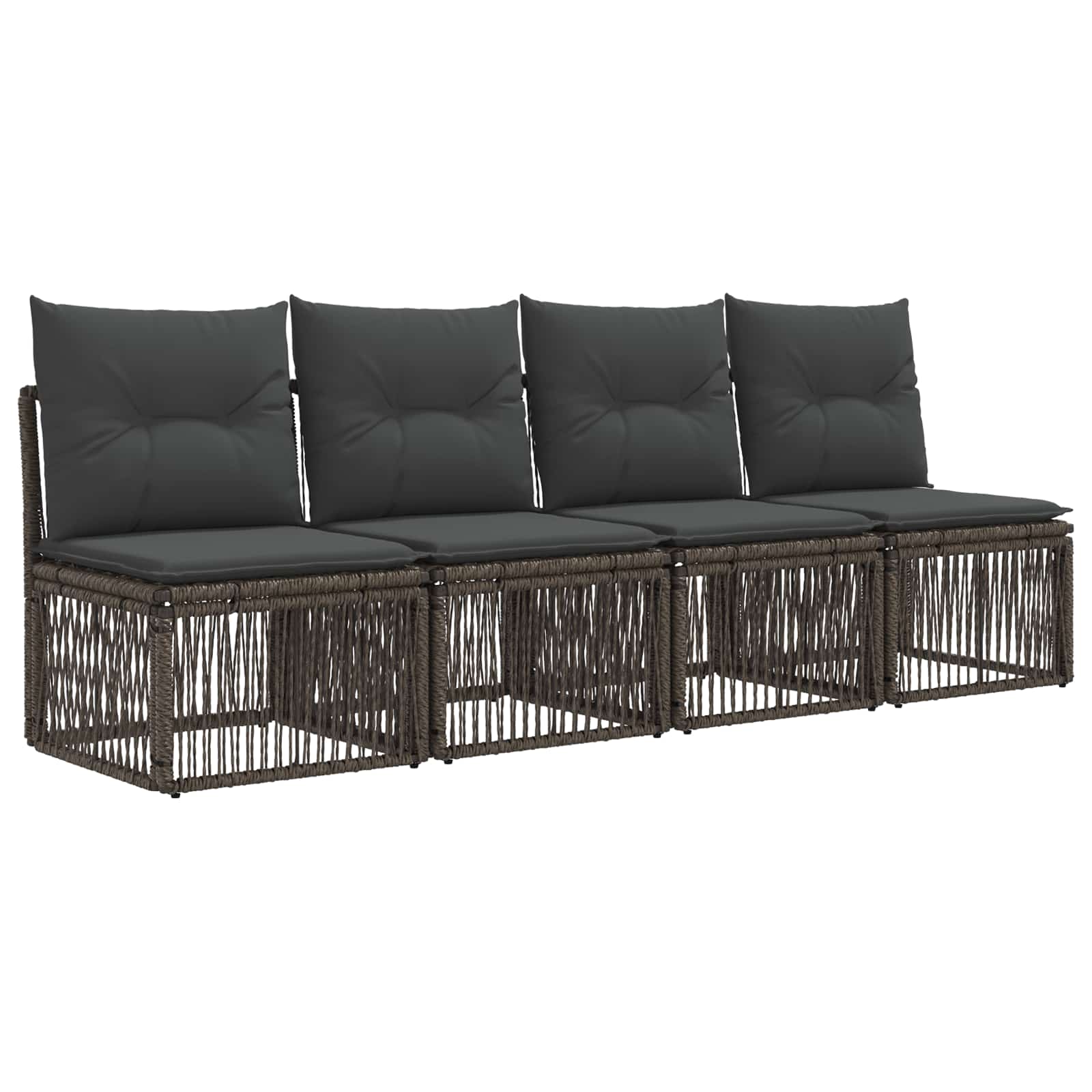Maison Exclusive - 4-sitzer-sofa 4 Stk. 4-sitzanzahl Grau Poly-ra