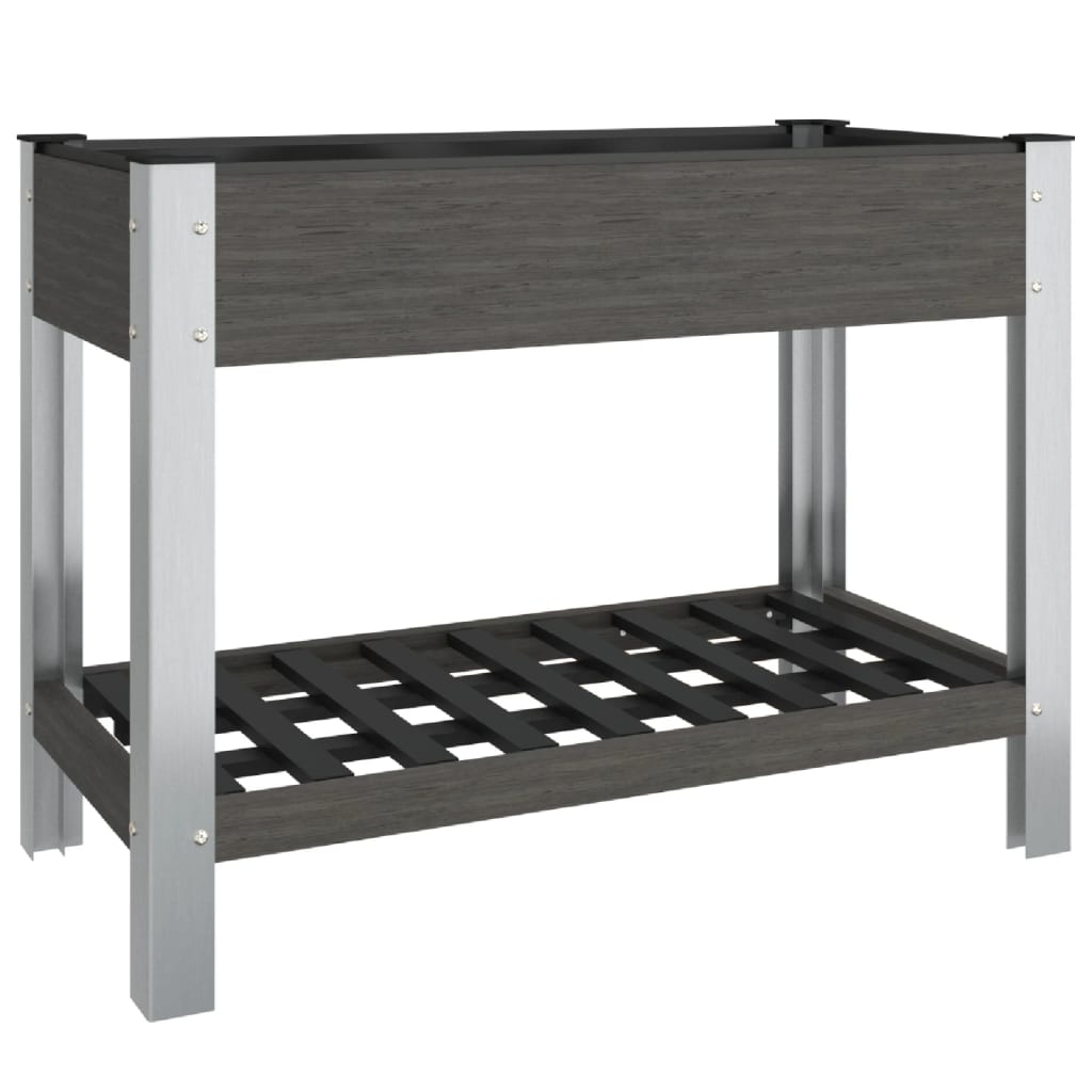 Maison Exclusive - Garten-hochbeet Mit Ablage Grau 100x50x75 Cm W