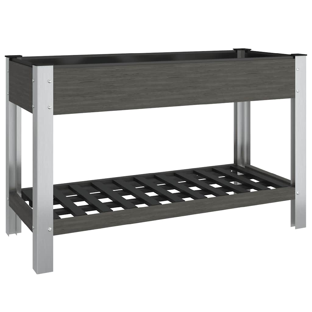 Maison Exclusive - Garten-hochbeet Mit Ablage Grau 120x50x75 Cm W