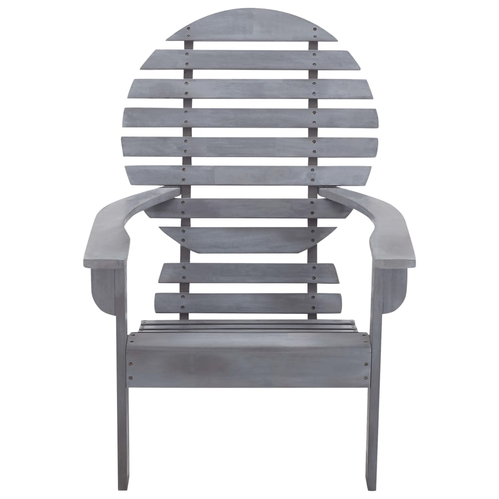 Maison Exclusive - Adirondack-stuhl Massivholz Akazie Grau