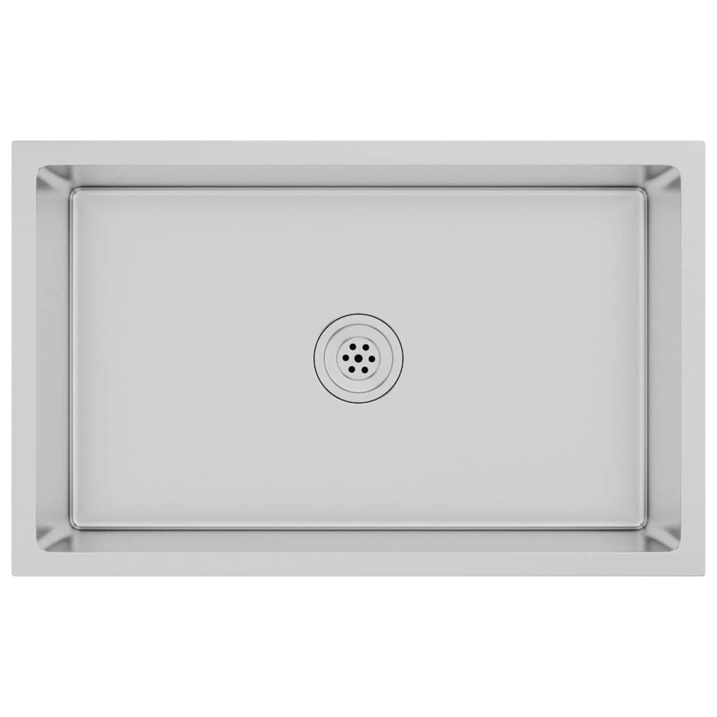 Maison Exclusive - Handgemachte Einbauspüle Edelstahl