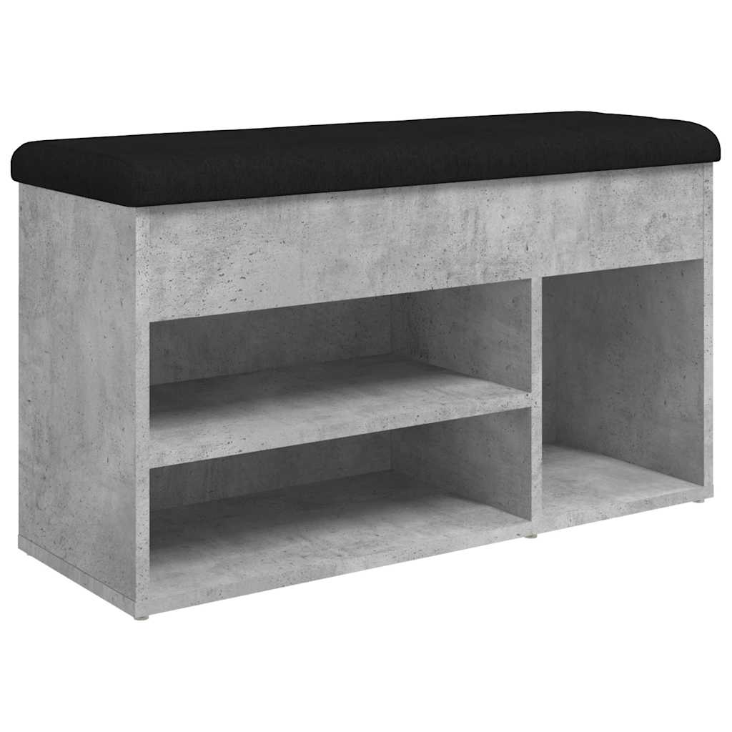 Maison Exclusive - Schuhbank Betongrau 82x32x45,5 Cm Holzwerkstof