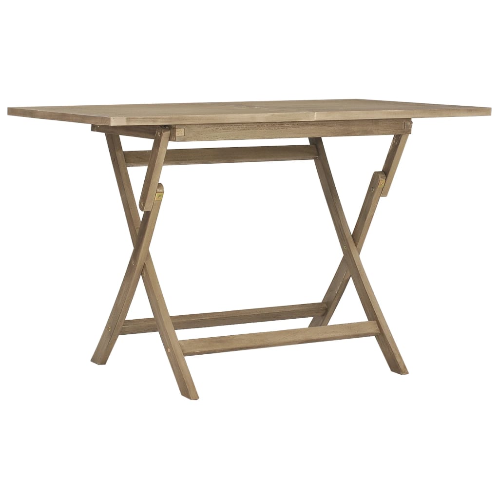 Maison Exclusive - Gartentisch Klappbar Grau 120x70x75 Cm Massivh
