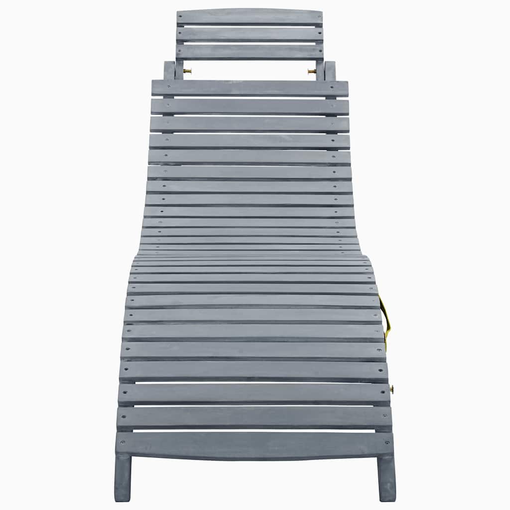 Maison Exclusive - Sonnenliege Grau Massivholz Akazie