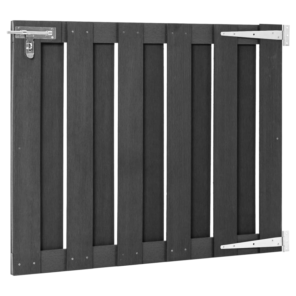 Maison Exclusive - Gartentor Wpc 100 X 80 Cm Grau
