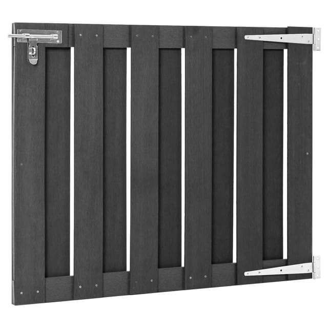 Maison Exclusive - Gartentor Wpc 100 X 80 Cm Grau
