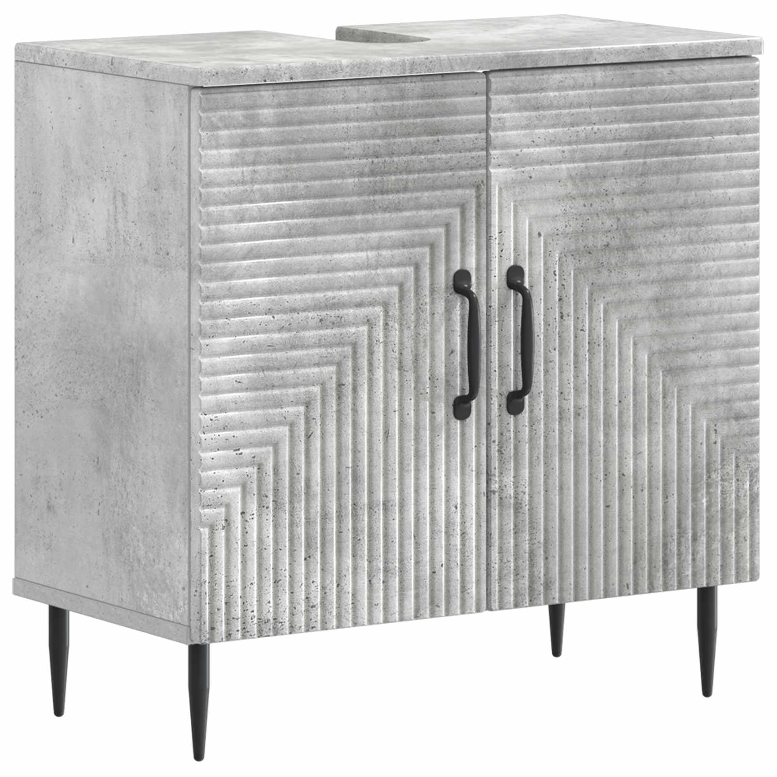 Maison Exclusive - Waschbeckenschrank Haarlem Betongrau 59,5 X 31