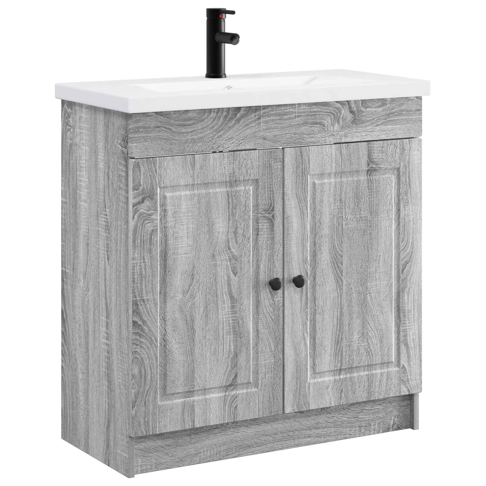 Maison Exclusive - Badezimmermöbel-set Grau Sonoma 56 X 37,5 X 81