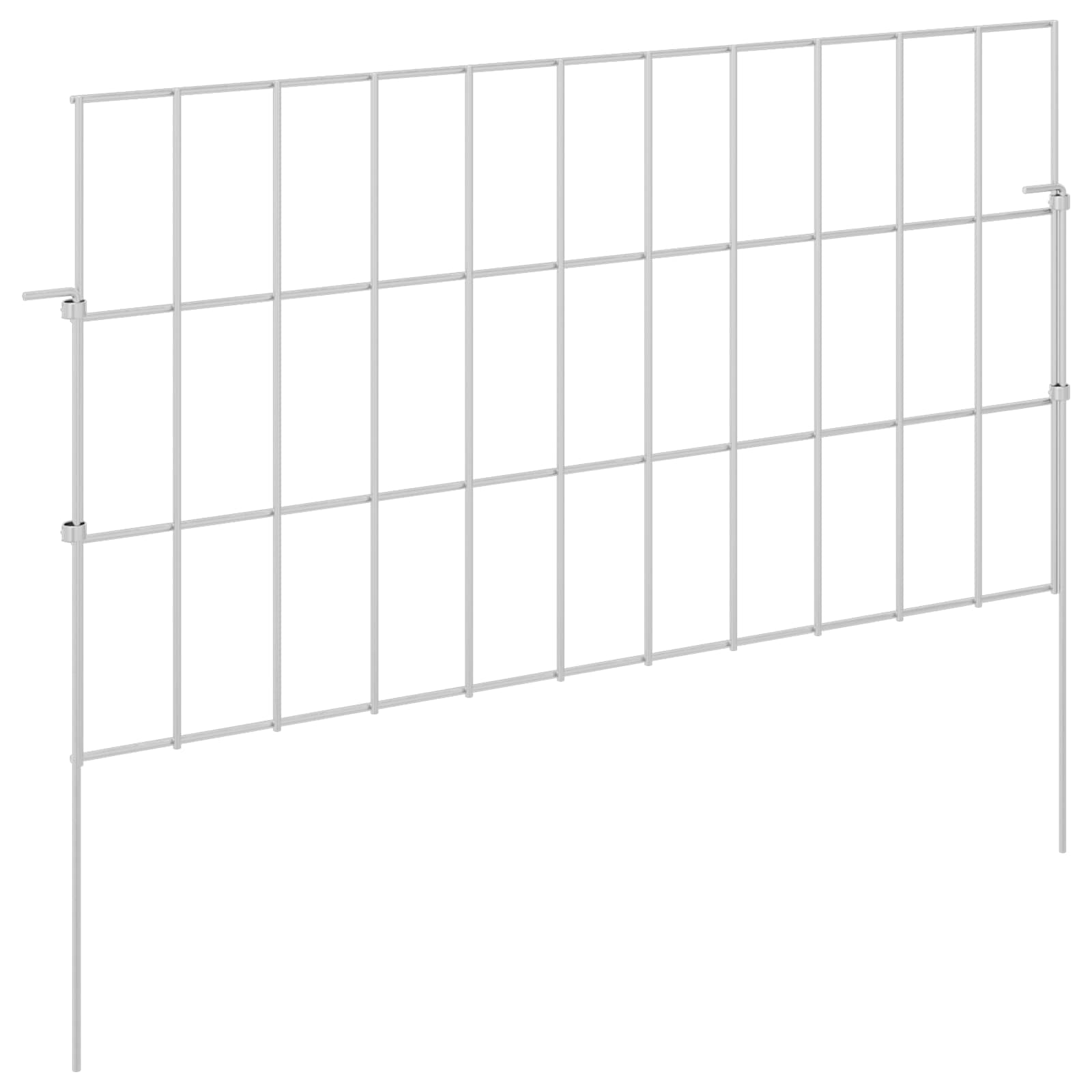 Maison Exclusive - Gartenzaun Mit Pfählen 12 Stk. 55 X 30 Cm Verz