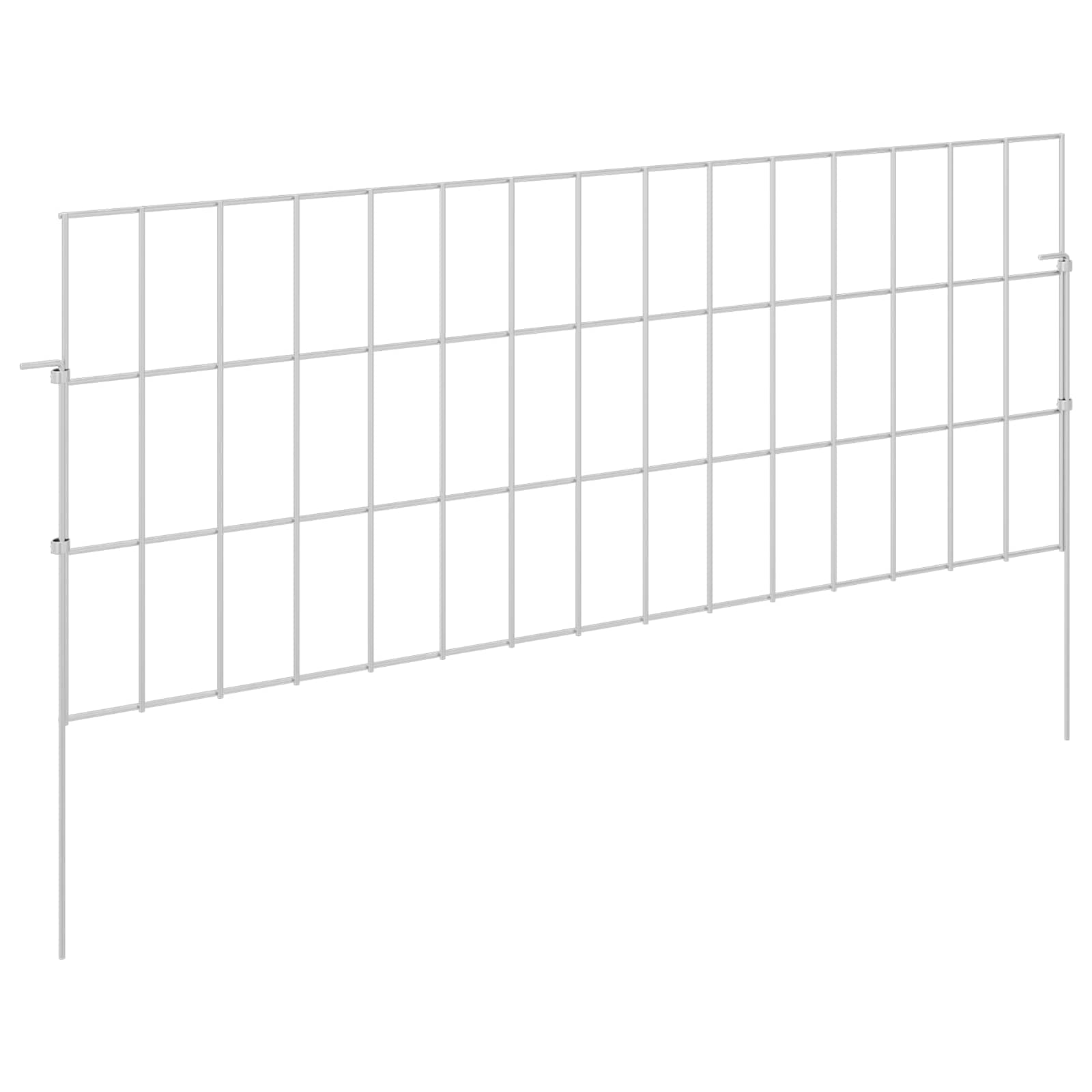 Maison Exclusive - Gartenzaun Mit Pfählen 24 Stk. 75 X 30 Cm Verz