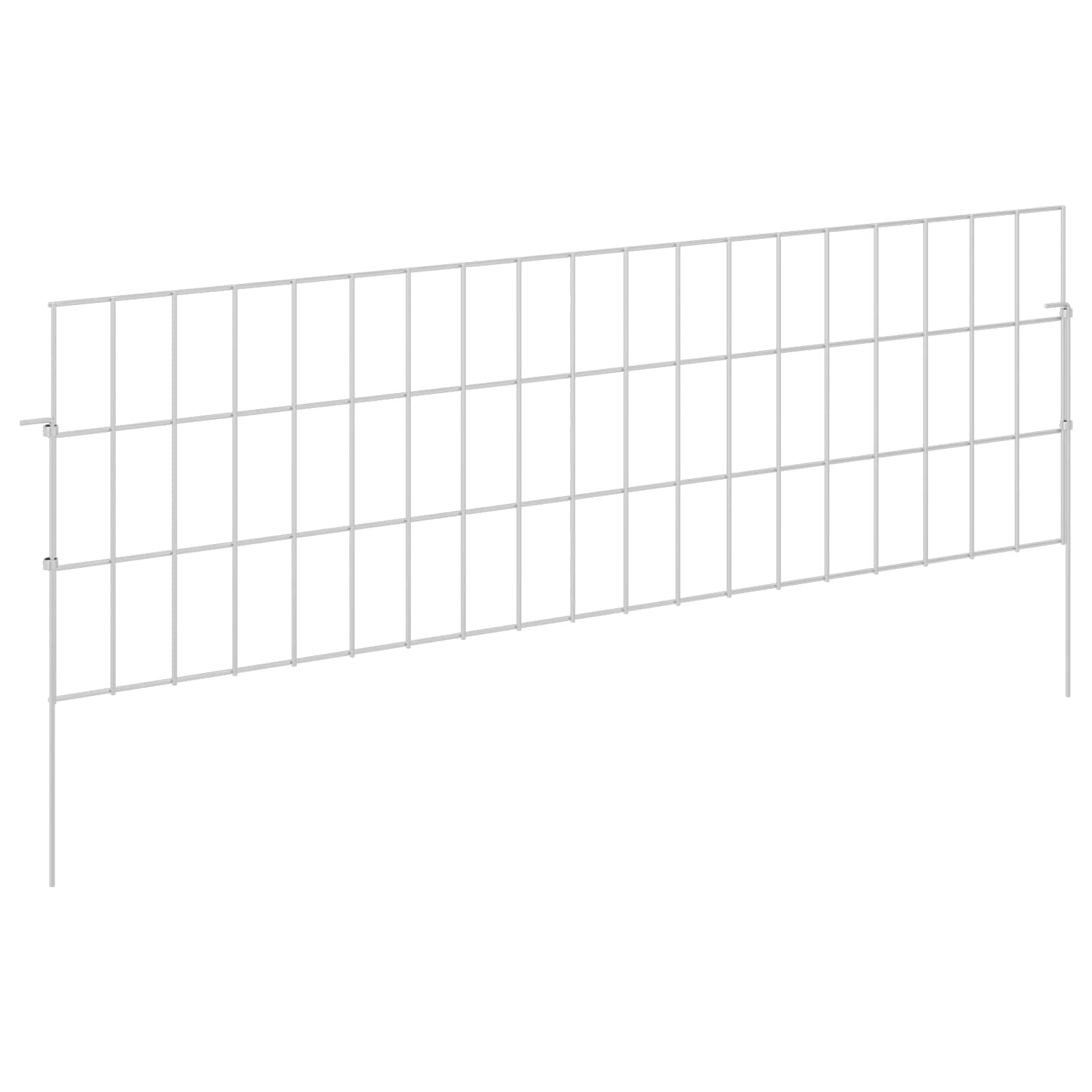 Maison Exclusive - Gartenzaun Mit Pfählen 24 Stk. 95 X 30 Cm Verz