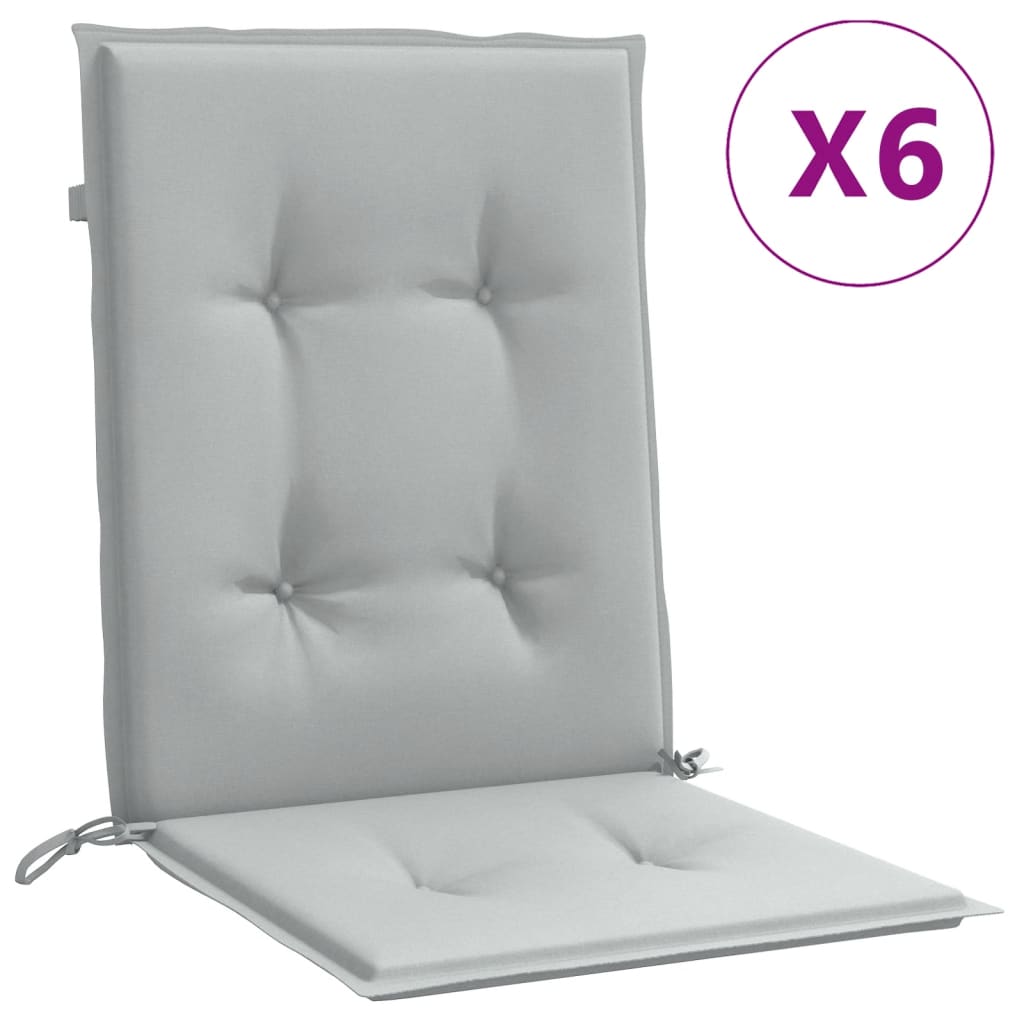 Maison Exclusive - Niedriglehner-auflagen 6 Stk. Melange Hellgrau