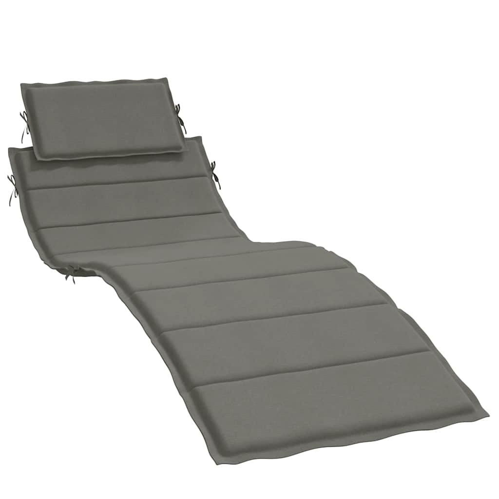Maison Exclusive - Sonnenliegen-auflage Melange Dunkelgrau 186x58