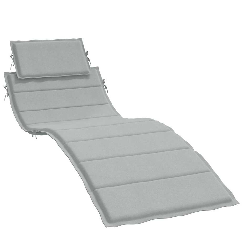 Maison Exclusive - Sonnenliegen-auflage Melange Hellgrau 186x58x4