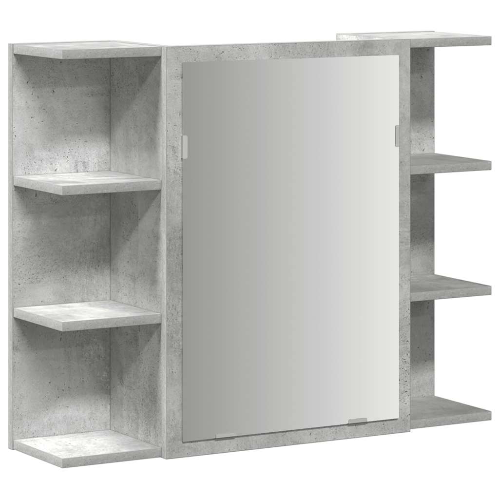Maison Exclusive - Bad-spiegelschrank Betongrau 80x20,5x64 Cm Hol