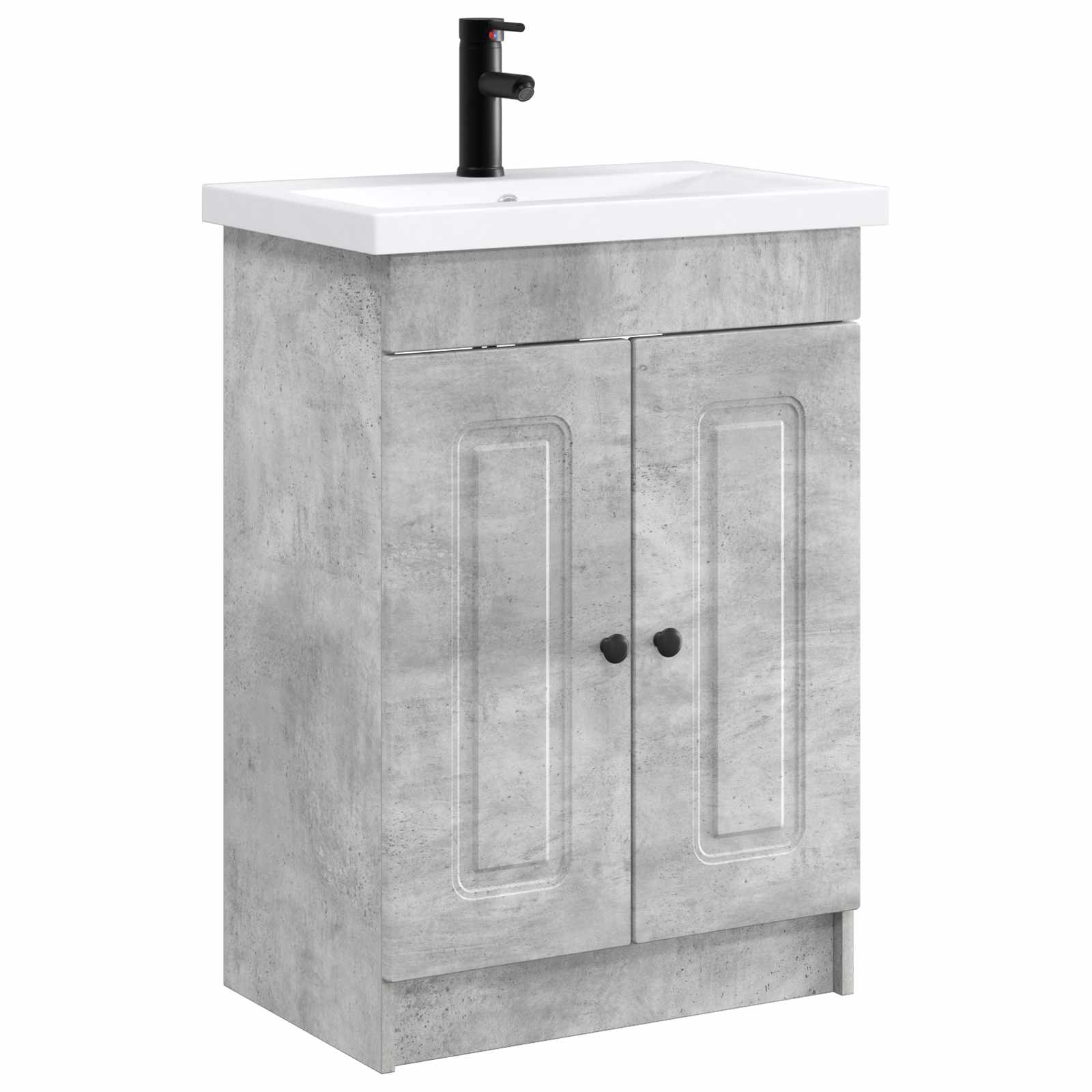 Maison Exclusive - Badezimmermöbel-set Betongrau 56 X 37,5 X 81 C