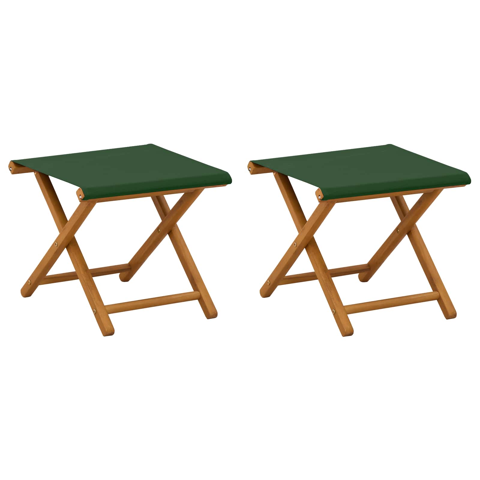 Maison Exclusive - Liegestuhl 2 Pcs Massives Eukalyptus Holz Grün