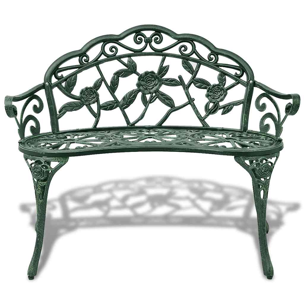 Maison Exclusive - Gartenbank 100 Cm Aluminiumguss Grün