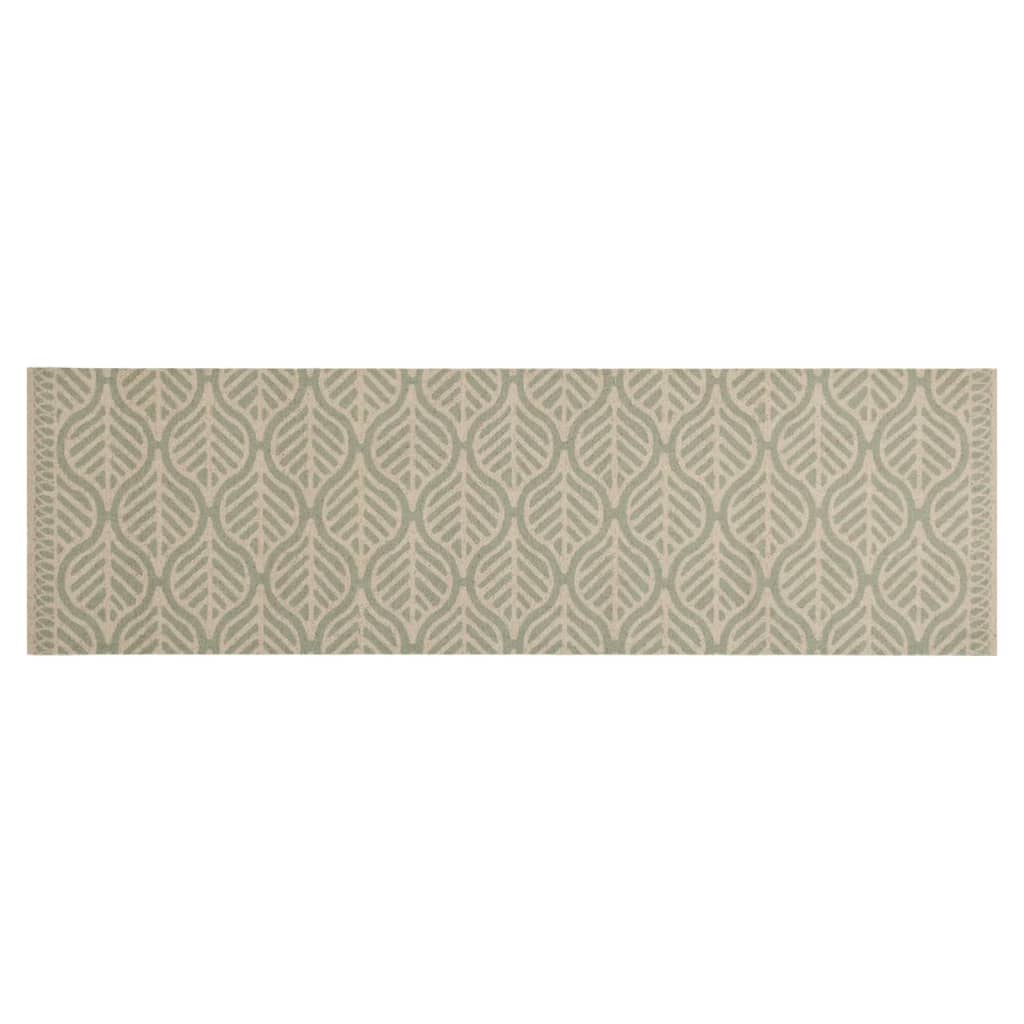Maison Exclusive - Küchenteppich Waschbar Blätter 45x150 Cm Samt