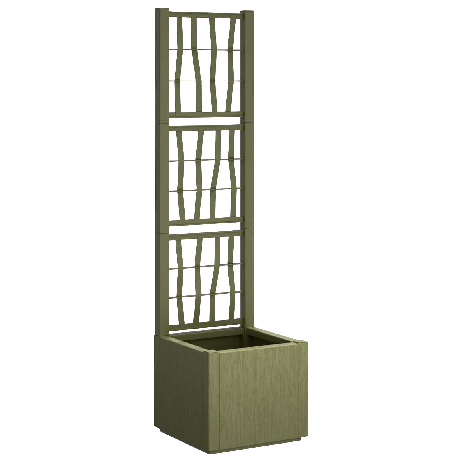 Maison Exclusive - Gartenpflanzer Mit Gitter Grün 36 X 36 X 140 C