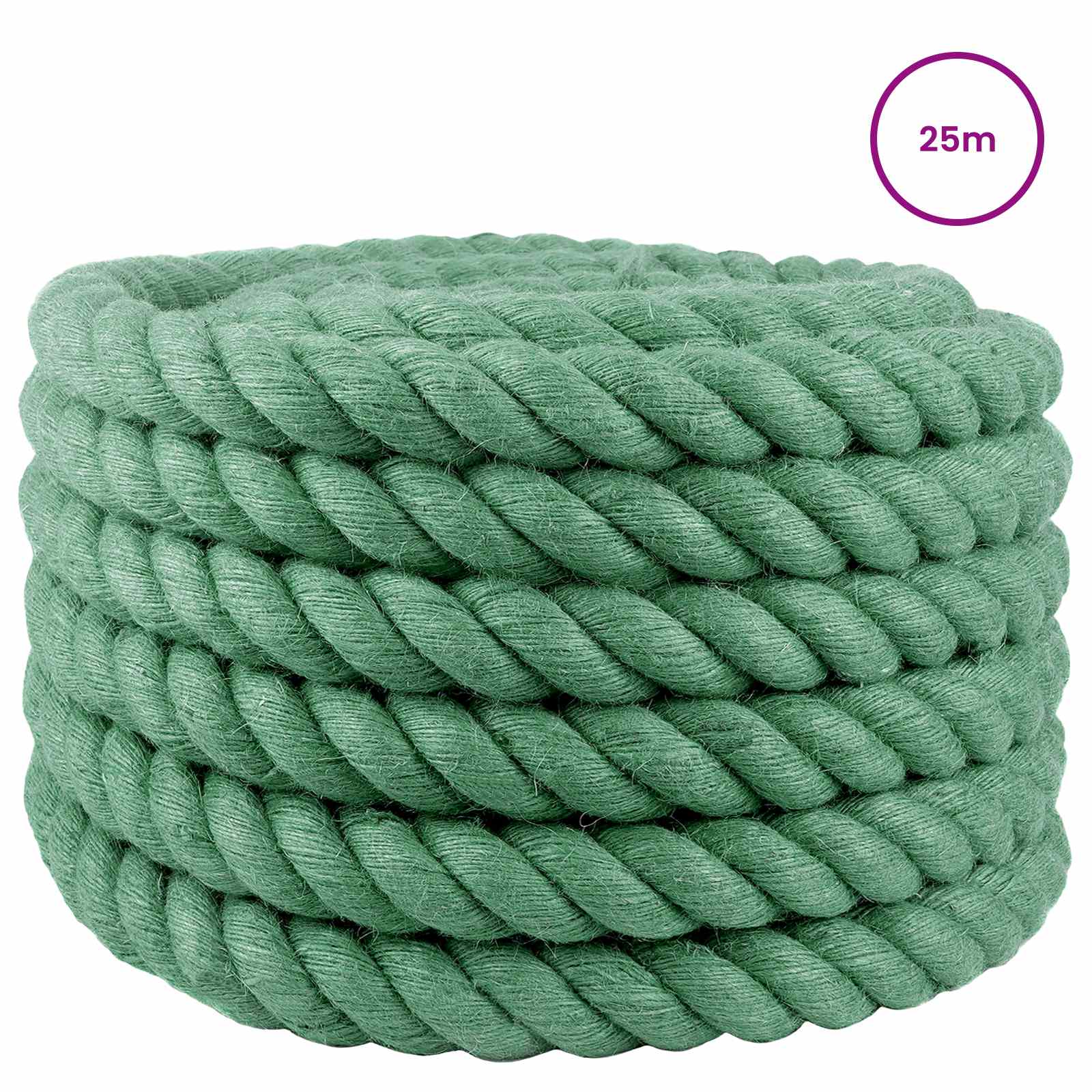 Maison Exclusive - Juteseil 40 Mm Grün 100% Tossa Jute