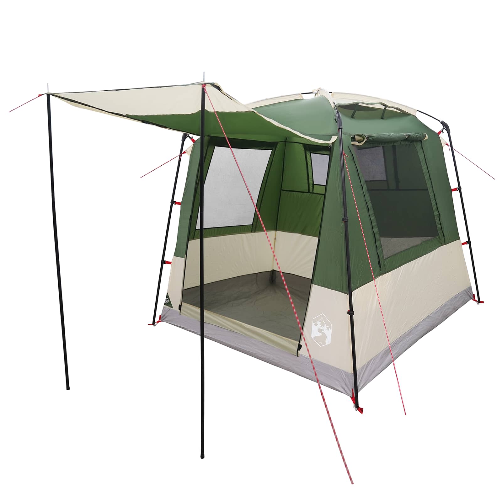 Maison Exclusive - Partyzelt 4 Personen Grün 185t Polyester Mit P