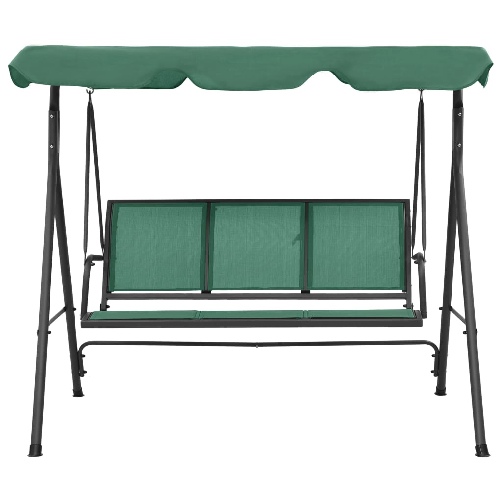 Maison Exclusive - Hollywoodschaukel Grün 170 Cm Textilene Und St