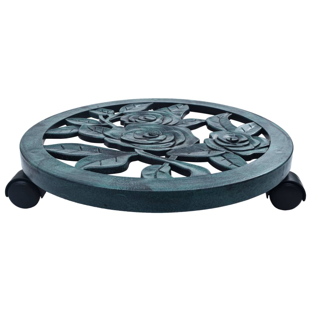 Maison Exclusive - Pflanzenroller 6 Stk. Grün 38 Cm Kunststoff