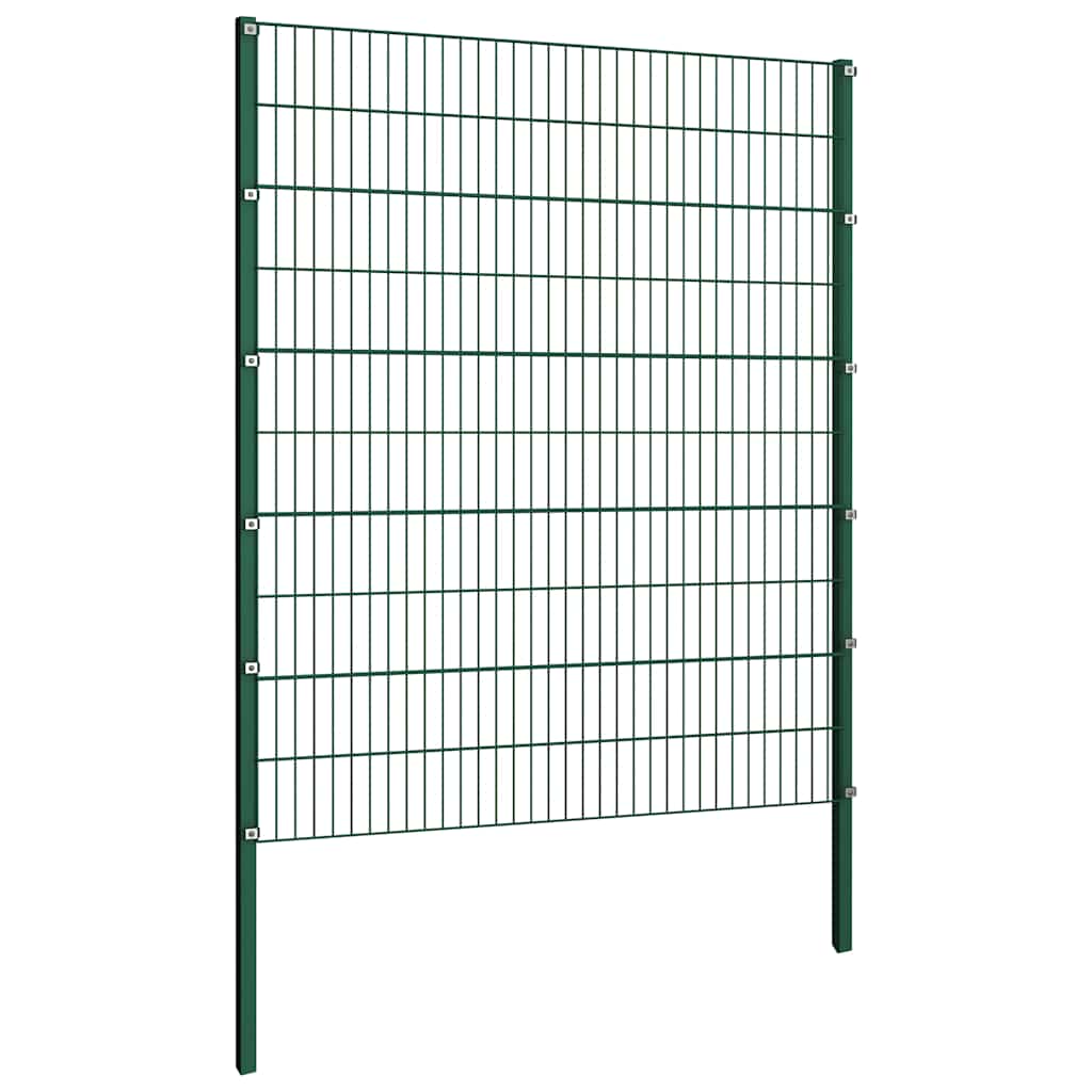 Maison Exclusive - Zaunelement Mit Pfosten Eisen 176,5 X 200 Cm G