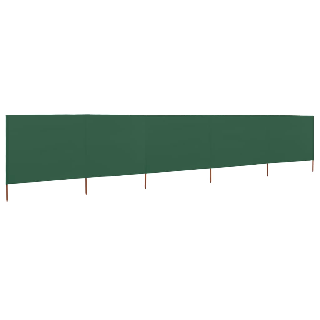 Maison Exclusive - 5-teiliges Windschutzgewebe 600 X 160 Cm Grün