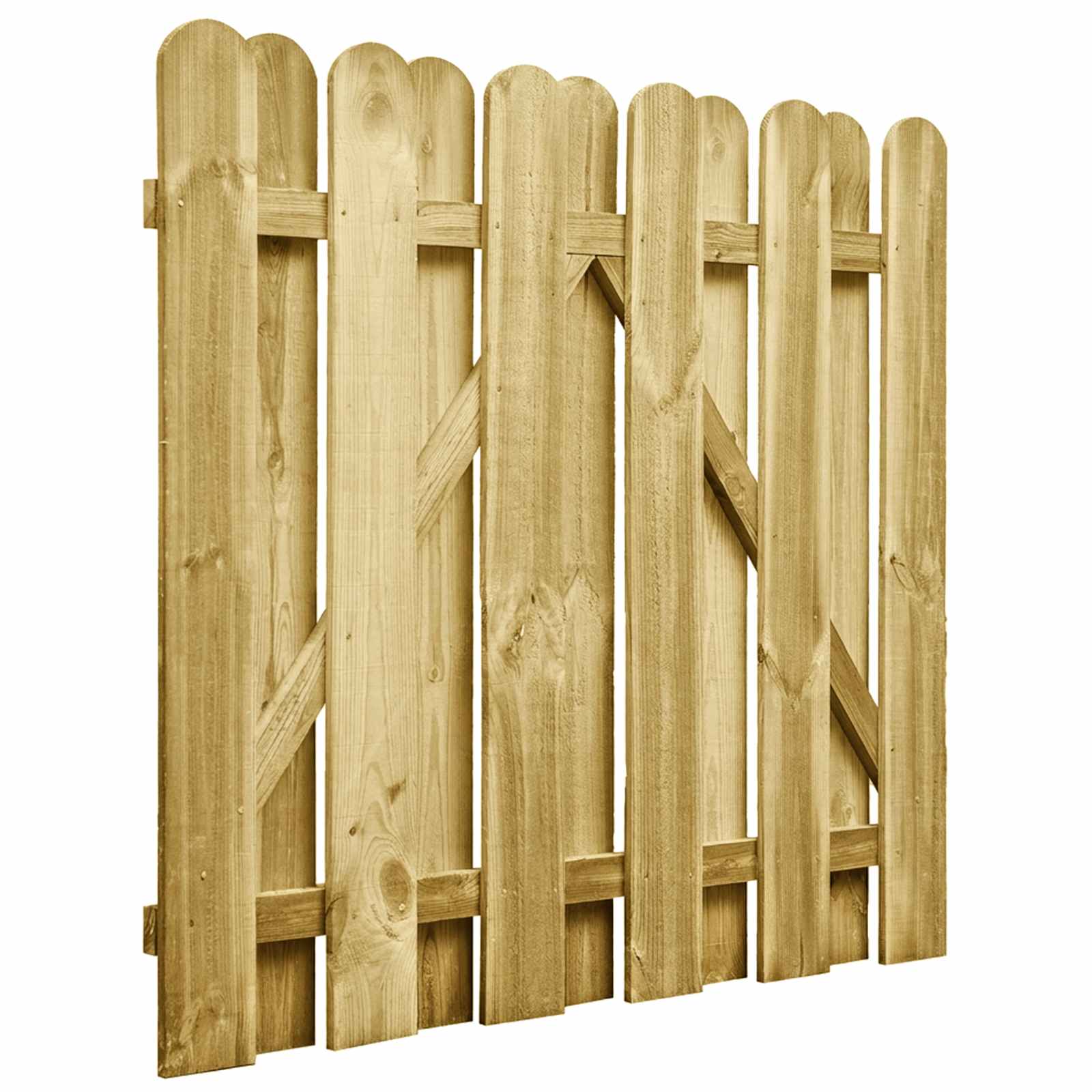 Maison Exclusive - Gartentor 100 X 100 Cm Massives Kiefernholz Gr