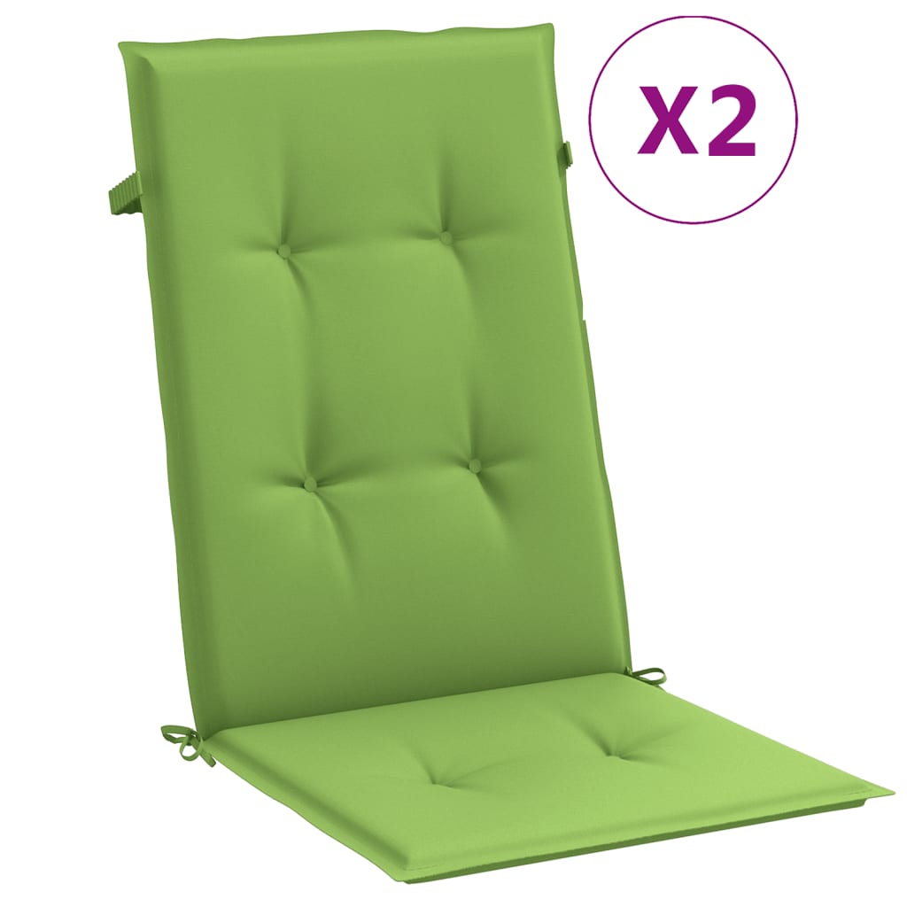 Maison Exclusive - Hochlehner-auflagen 2 Stk. Melange Grün 120x50