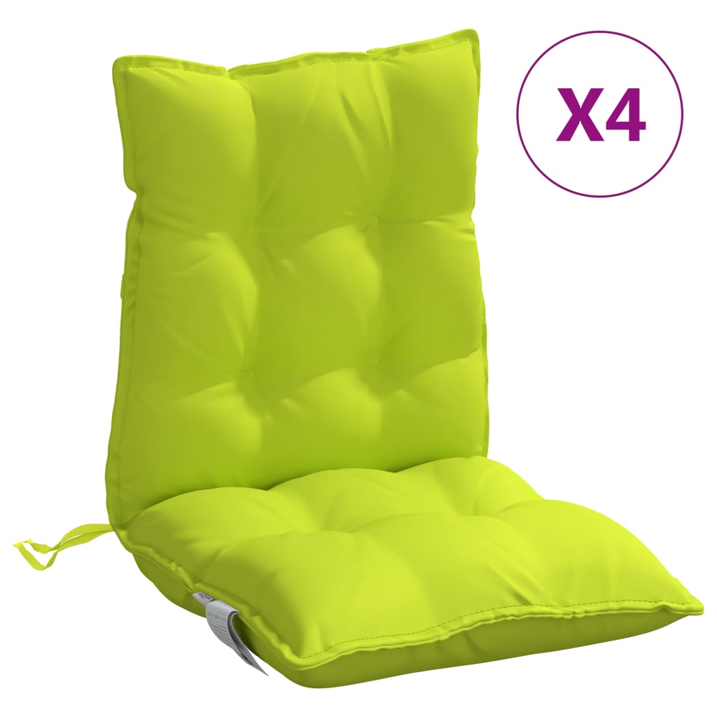 Maison Exclusive - Niedriglehner-auflagen 4 Stk. Knallgrün Oxford