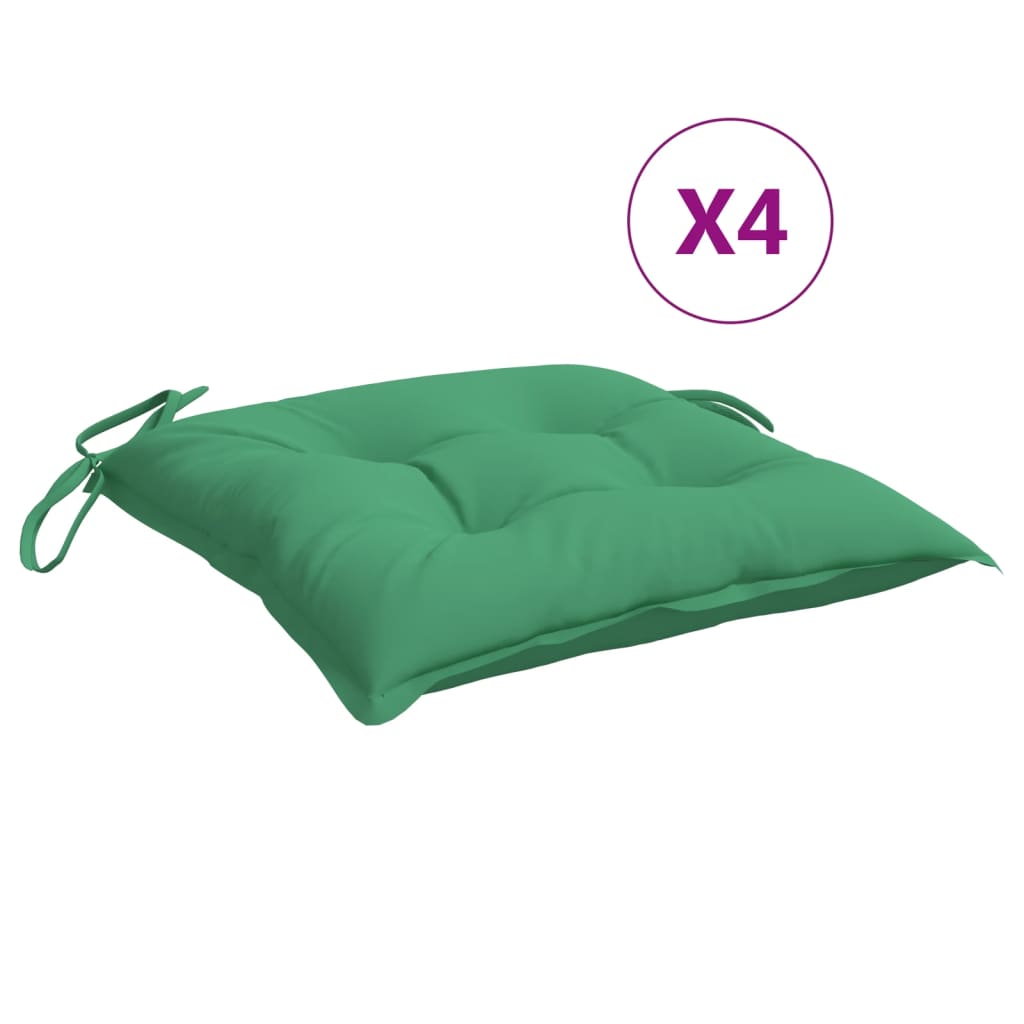 Maison Exclusive - Stuhlkissen 4 Stk. Grün 50x50x7 Cm Oxford-gewe