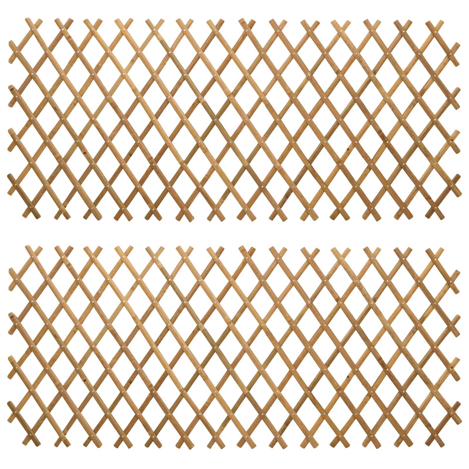 Maison Exclusive - Erweiterbarer Spalierzaun 2 Stk. 100 X 105 Cm